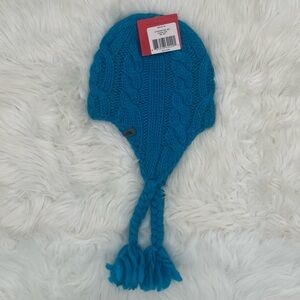 NWT The North Face Blue Peruvian Cable Knit Hat